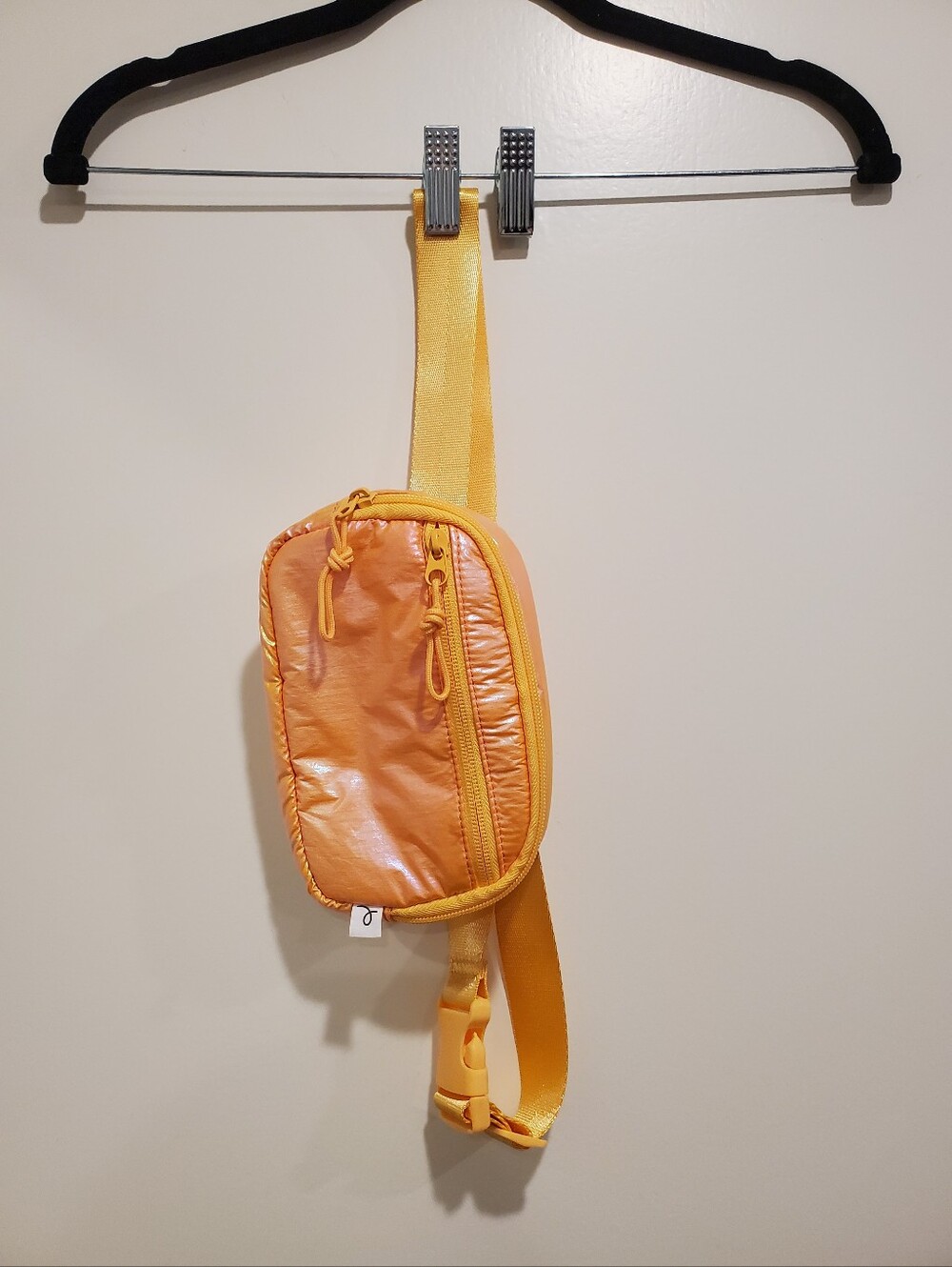 children's Pink And Orange Irridescent Crossbody Or Fannypack Bag
